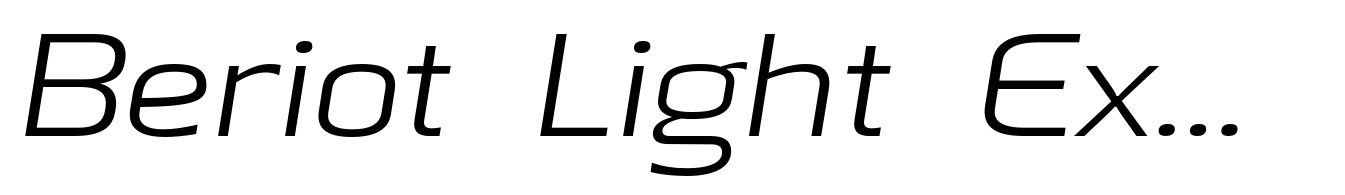 Beriot Light Expanded Italic